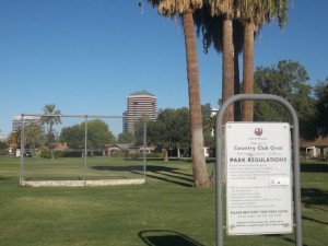 Oval Park in Phoenix, AZ Country Club Park Historic District