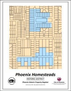 Phoenix Homesteads Historic District Homes Map