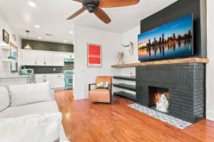 The Living Room in Oakland Historic District's Polk House